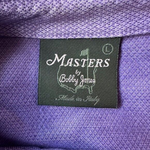 Masters Purple Short Sleeve Golf Polo in Size Large - Picture 3 of 6